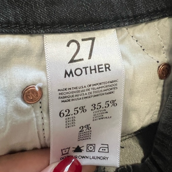 Mother The Looker Crop in Lies & Shadows - Picture 7 of 9